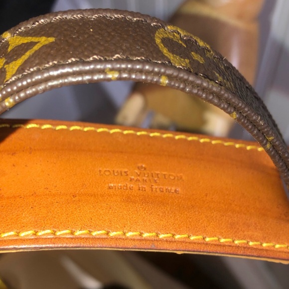 LOUIS VUITTON DANUBE MM Monogram Tote Adjustable Crossbody Shoulder Bag 873SL - Picture 10 of 17